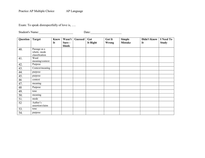 Ap lang practice multiple choice pdf