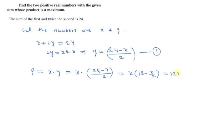 Two sum numbers find whose positive maximum analytically six complete solved rows table first shown such below number